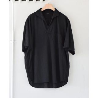 コモリ(COMOLI)のcomoli 22ss ウールシルクスキッパー　半袖シャツ　サイズ3(シャツ)