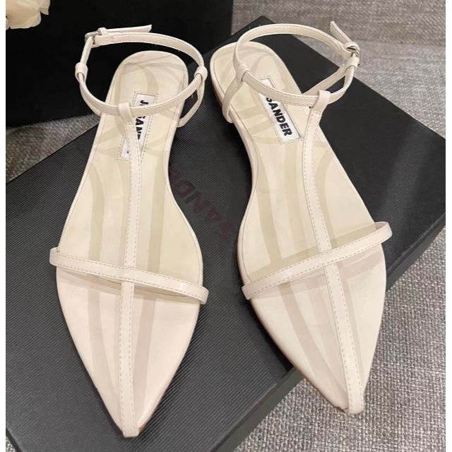JIL SANDER フラットサンダル 37 | forceseals.com.pe