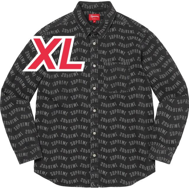Supreme Arc Jacquard Denim Shirt XL シュプ