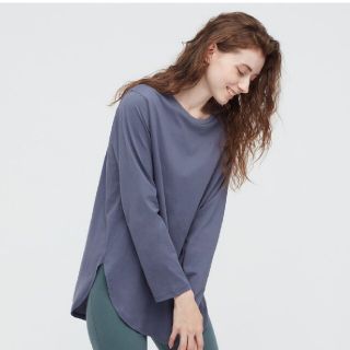 ユニクロ(UNIQLO)の『ユニクロ』スムースコットンシャツテールT(Tシャツ(長袖/七分))