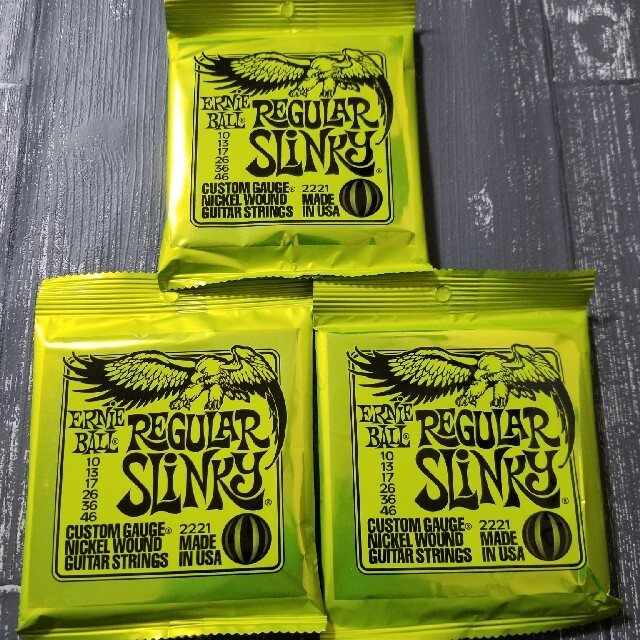 新品　ERNIE BALL アーニーボール 2221 エレキ弦 10-46 楽器のギター(弦)の商品写真