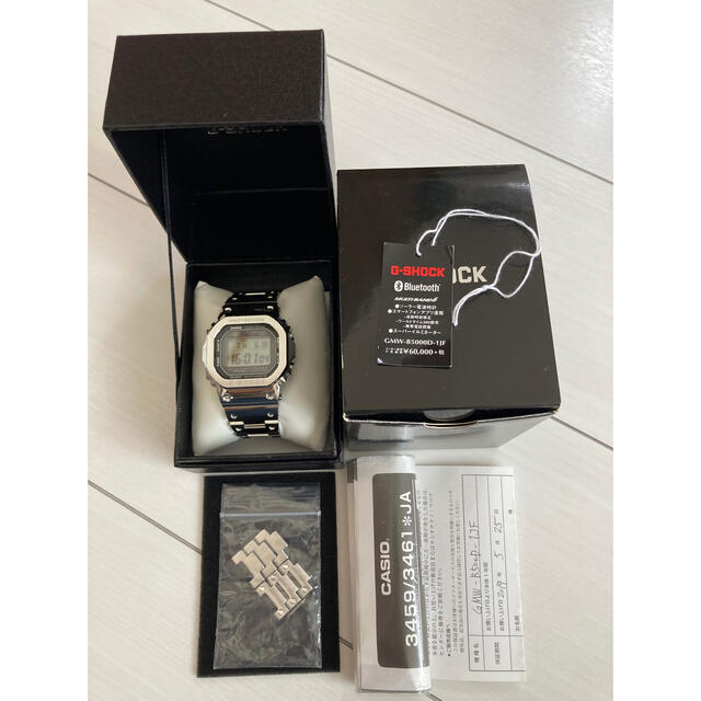 G-SHOCK(ジーショック)のCASIO G-SHOCK GMW B5000D-1JF フルメタルシルバー　② メンズの時計(腕時計(デジタル))の商品写真