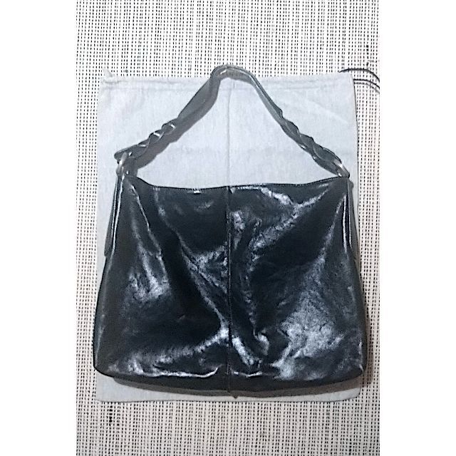 HOGAN(ホーガン)のHOGANホーガン レザーホーボーバッグ ブラック 美品 レディースのバッグ(ショルダーバッグ)の商品写真