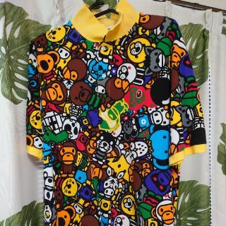 アベイシングエイプ(A BATHING APE)のA BATHING APEサファリポロシャツベイビーマイロBabyMilo(ポロシャツ)