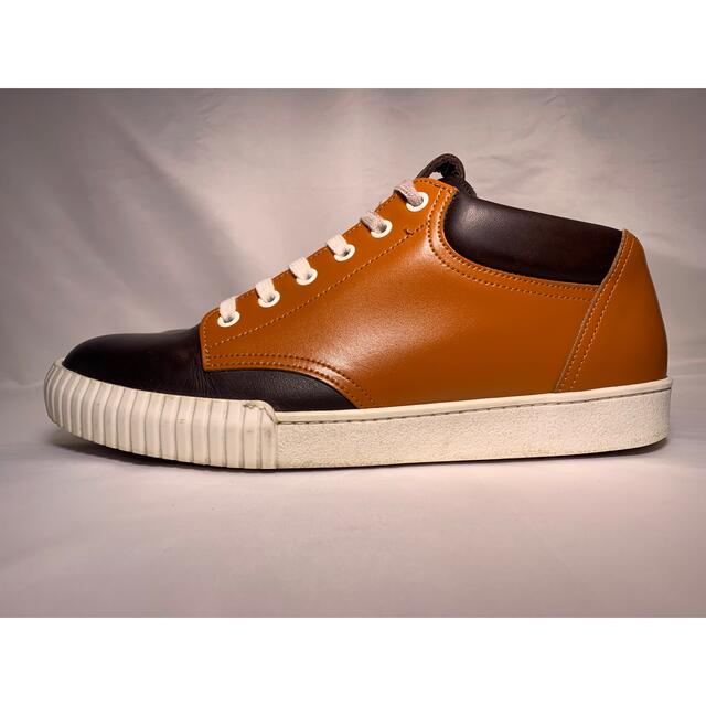 MARNI LEATHER SNEAKER BROWN 41 - スニーカー