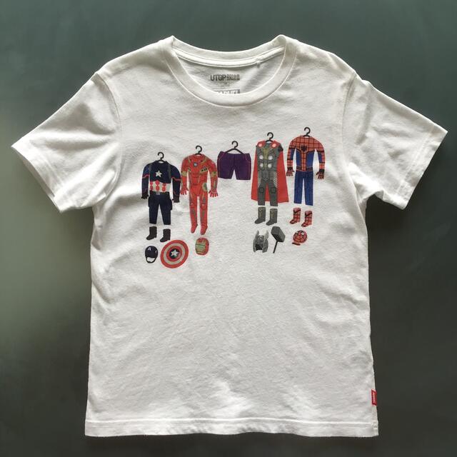 UNIQLO(ユニクロ)の【タイムセール】MARVEL UNIQLO Tシャツ　130 キッズ/ベビー/マタニティのキッズ服男の子用(90cm~)(Tシャツ/カットソー)の商品写真