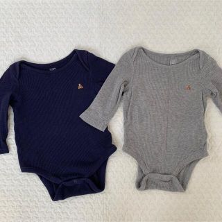 ベビーギャップ(babyGAP)のbabyGAPワッフルロンパース2枚セット(ロンパース)