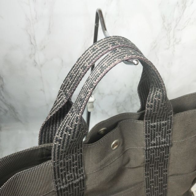 ☆極美品☆ エルメス エールライン MM トート ビジネスバック グレー 男女