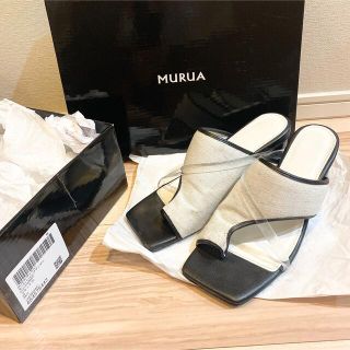 ムルーア(MURUA)の【MURUA】モードパイピングサンダル(サンダル)