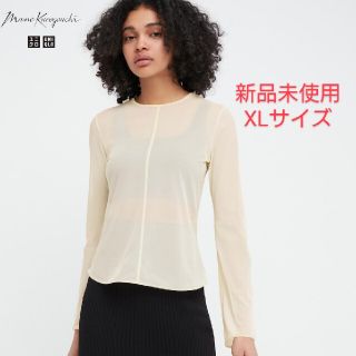 ユニクロ(UNIQLO)のpeach様専用【新品・未使用】ユニクロ　マメクロゴウチ　シアークルーネックT(カットソー(長袖/七分))