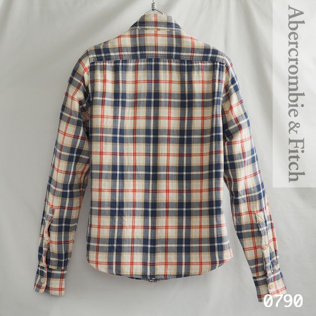 Abercrombie&Fitch(アバクロンビーアンドフィッチ)のアバクロンビー&フィッチ スプリング アバクロ 綿 メンズ チェック ネルシャツ メンズのトップス(シャツ)の商品写真