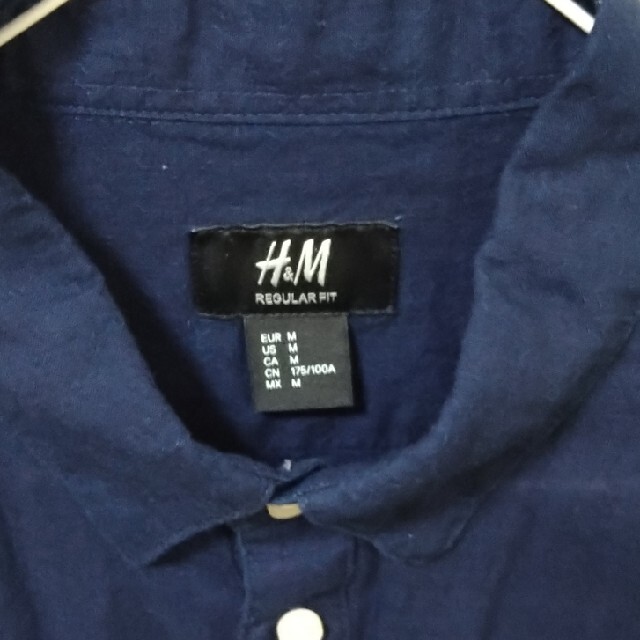 H&M(エイチアンドエム)のH&M　リネンブレンドシャツ メンズのトップス(シャツ)の商品写真