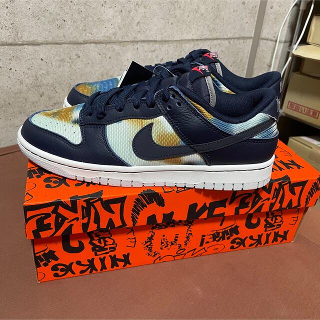 Nike Dunk Low Graffiti "Navy/Yellow"26cm 1