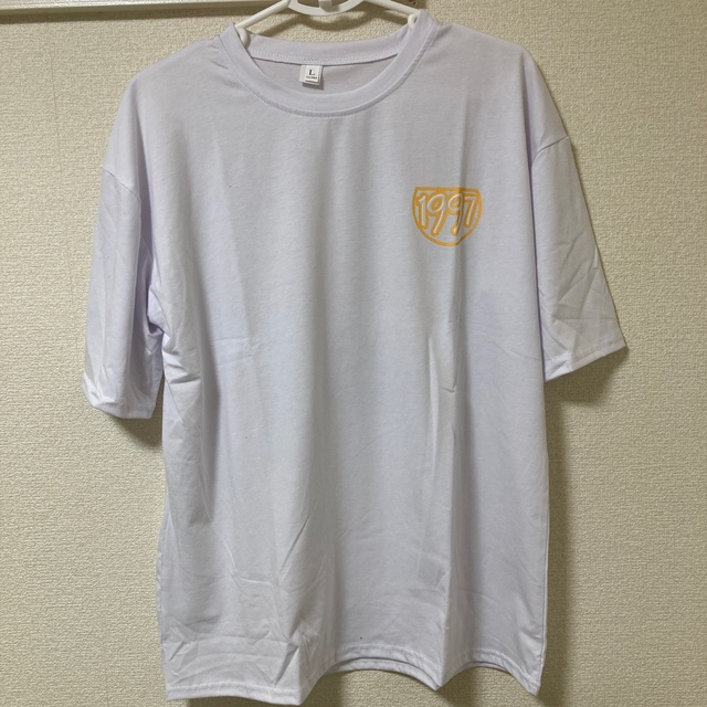 半袖 Tシャツ ＭL シンプル ロゴT シンプル 韓国 ロング オーバーサイズ レディースのトップス(Tシャツ(半袖/袖なし))の商品写真