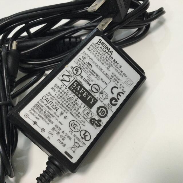 SIGMA - SIGMA ACアダプター SAC-3の通販 by まあいっか's shop SIGMA - SIGMA ACアダプター SAC-3の通販 by まあいっか's shop
