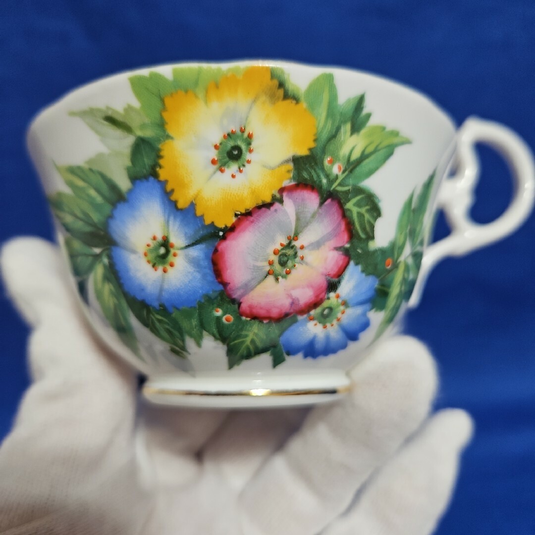 Aynsley China(エインズレイ)のレア エインズレイ 1920年代 フォーチュン 紅茶占い カップ&ソーサー 花木 インテリア/住まい/日用品のキッチン/食器(グラス/カップ)の商品写真