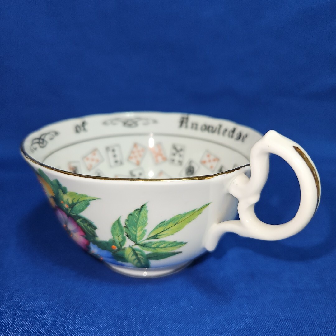 Aynsley China(エインズレイ)のレア エインズレイ 1920年代 フォーチュン 紅茶占い カップ&ソーサー 花木 インテリア/住まい/日用品のキッチン/食器(グラス/カップ)の商品写真