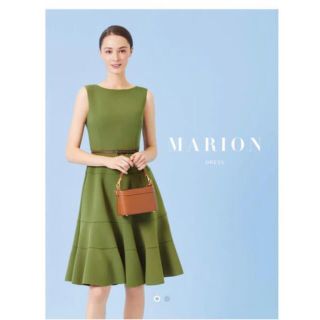 フォクシー(FOXEY)の新作♡新品DRESS "MARION"のウジグリーン　38 FOXEY(ひざ丈ワンピース)