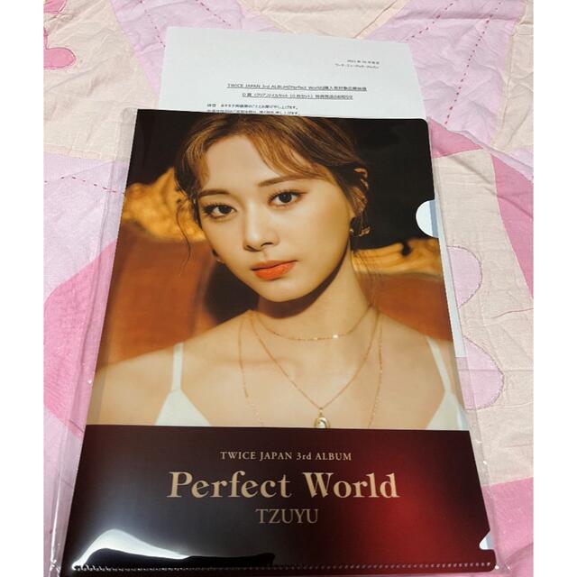 Waste(twice)(ウェストトゥワイス)のTWICE Perfect World D賞 クリアファイル ツウィちゃん💙 エンタメ/ホビーのCD(K-POP/アジア)の商品写真