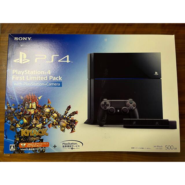 新品 PS4 ジェットブラック 500GB 1年保証 + ソフト2本おまけ