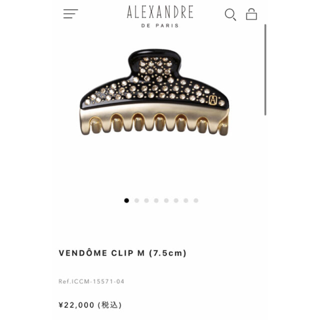 Alexandre de Paris(アレクサンドルドゥパリ)のALEXANDRE DE PARIS ヘアクリップ Mサイズ　新品　セット レディースのヘアアクセサリー(バレッタ/ヘアクリップ)の商品写真