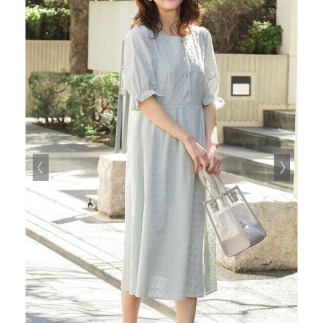 COLZA(コルザ)のCOLZA♡レースワンピース　ロングワンピース　ミントグリーン　春服 レディースのワンピース(ロングワンピース/マキシワンピース)の商品写真