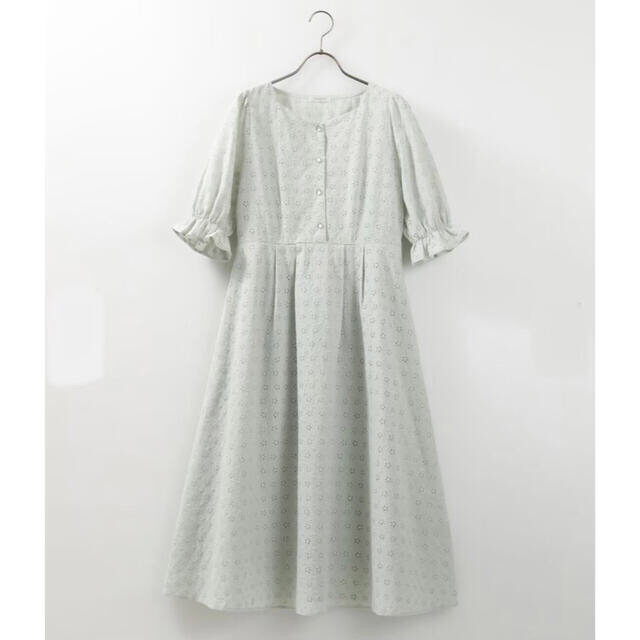 COLZA(コルザ)のCOLZA♡レースワンピース　ロングワンピース　ミントグリーン　春服 レディースのワンピース(ロングワンピース/マキシワンピース)の商品写真