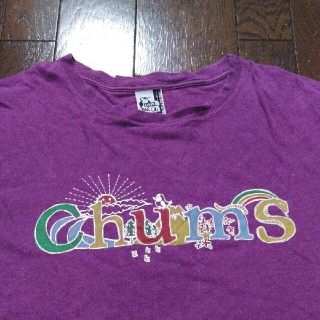 チャムス(CHUMS)のCHUMS　gohemp phatee Tシャツ　L　紫　ヘンプ(Tシャツ/カットソー(半袖/袖なし))