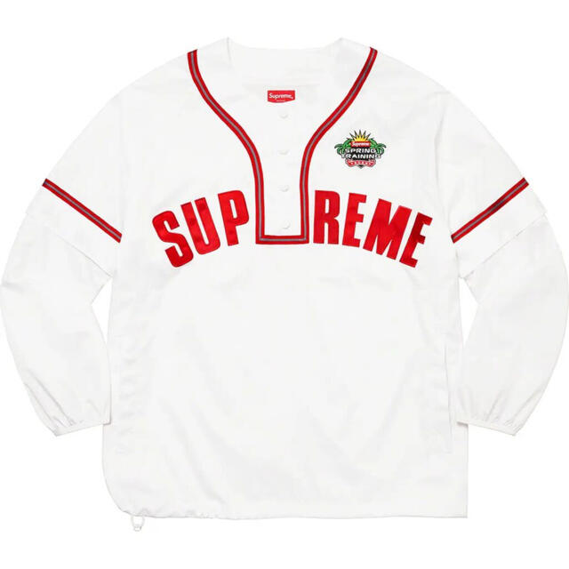 supreme Snap-Off Sleeve L/S Baseball Top