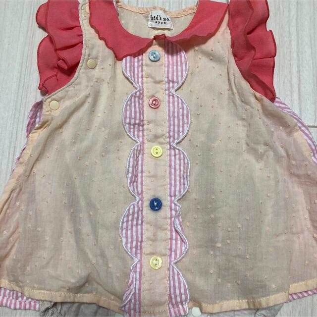 kid’s zoo(キッズズー)のキッズズー ワンピース ロンパース 70 キッズ/ベビー/マタニティのベビー服(~85cm)(ロンパース)の商品写真