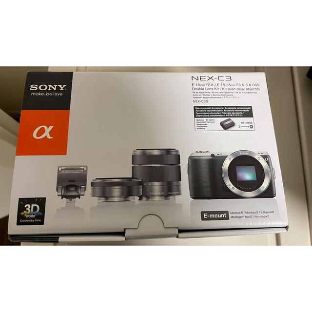 sony NEX-C3 ミラーレス一眼 充電器付き 電池純正 ポーターバック付