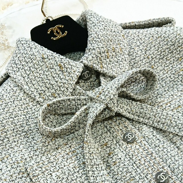 CHANEL - シャネル ワンピース❤️CoCoマークボタン➕Mixツイード