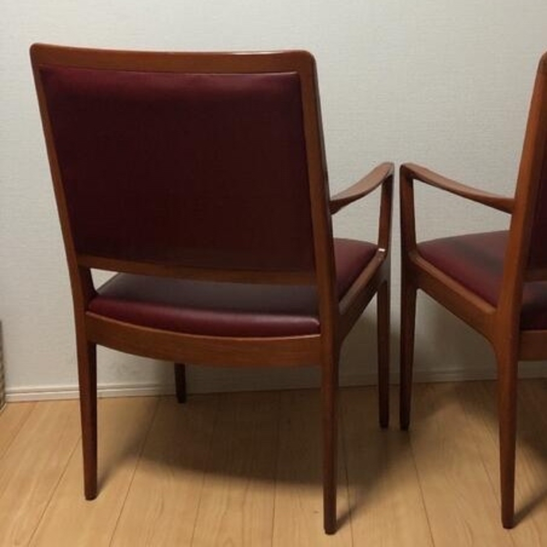 北欧　ミッドセンチュリー　デザイン　ローズウッド製　アームチェア　1脚 インテリア/住まい/日用品の椅子/チェア(ダイニングチェア)の商品写真