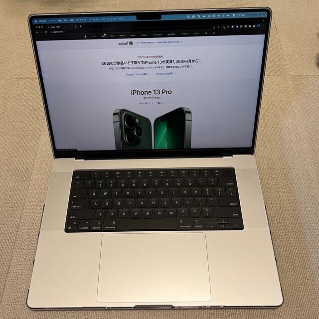 本物の 使用僅か 無門 - Apple Apple US配列 16インチ Pro MacBook