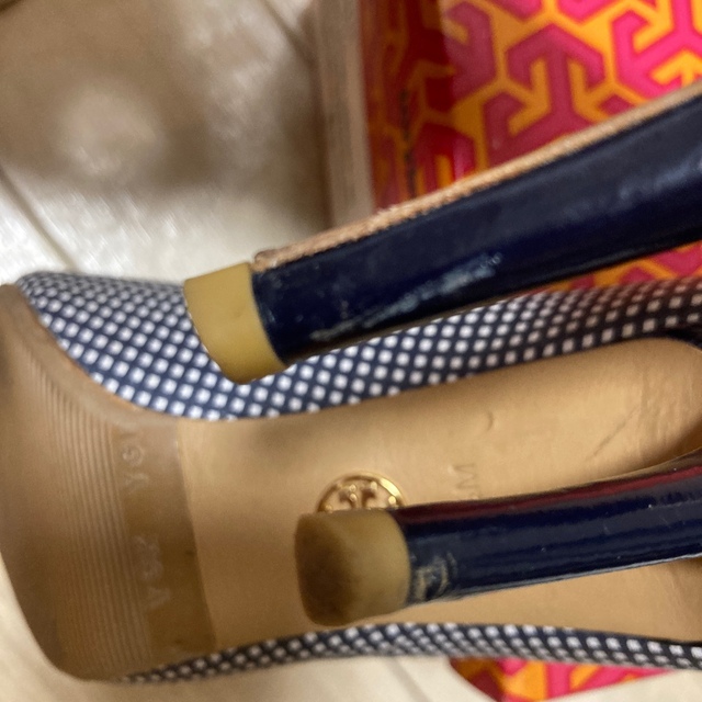 Tory Burch(トリーバーチ)のトリーバーチ　パンプス　オープントゥ23.5㎝ レディースの靴/シューズ(ハイヒール/パンプス)の商品写真