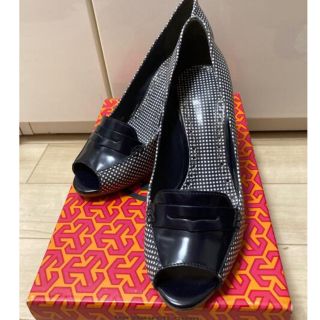 トリーバーチ(Tory Burch)のトリーバーチ　パンプス　オープントゥ23.5㎝(ハイヒール/パンプス)