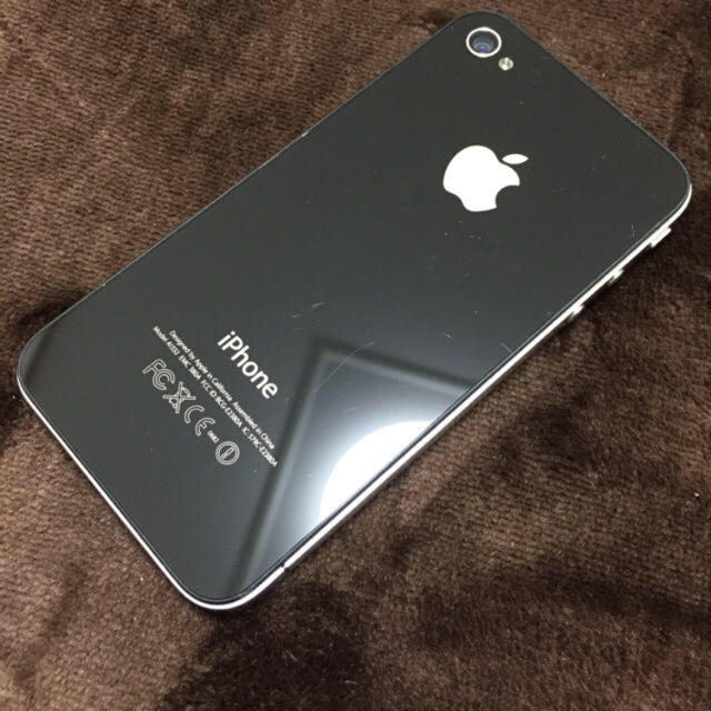 Apple(アップル)のiPhone4/ブラック スマホ/家電/カメラのスマートフォン/携帯電話(スマートフォン本体)の商品写真