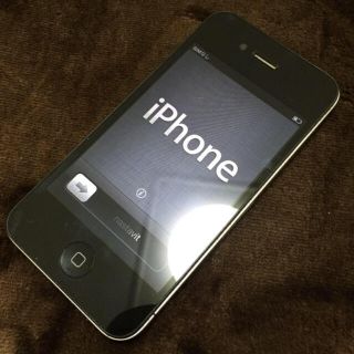 アップル(Apple)のiPhone4/ブラック(スマートフォン本体)