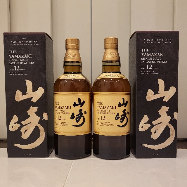 サントリー山崎12年 未開封 箱付き700ml*2 - ウイスキー サントリー山崎12年 未開封 箱付き700ml*2 - ウイスキー