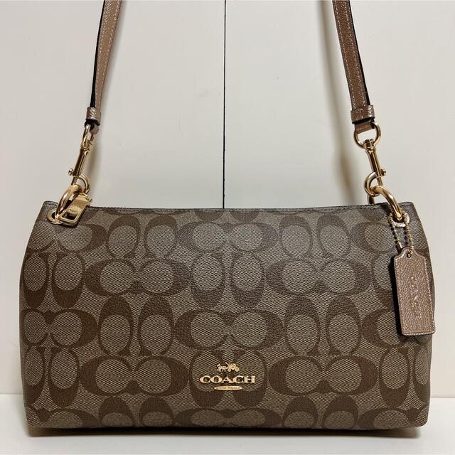 美品】coach コーチ ショルダーバッグ シグネチャー pvc 【特価