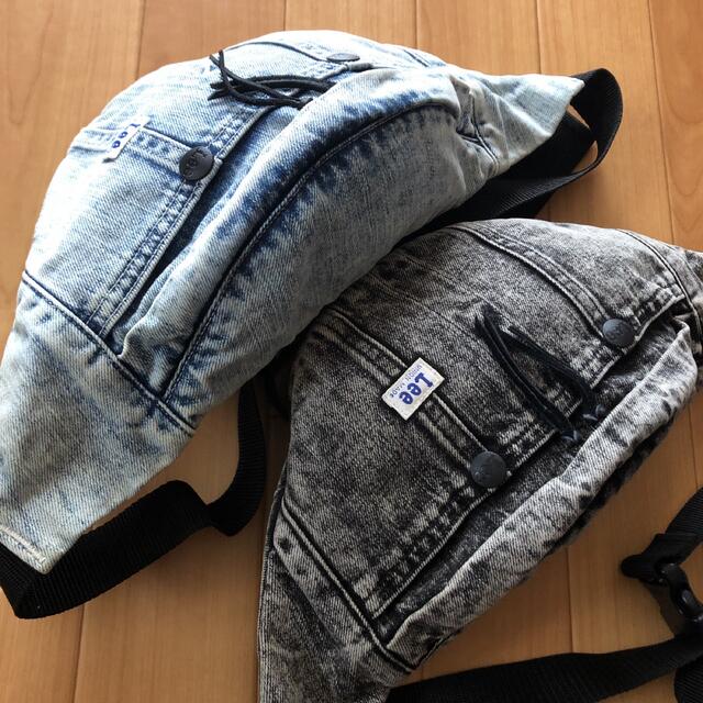 Lee - Lee ケミカルデニム ボディバッグ ウエストバッグ 2点の Lee - Lee ケミカルデニム ボディバッグ ウエストバッグ 2点の