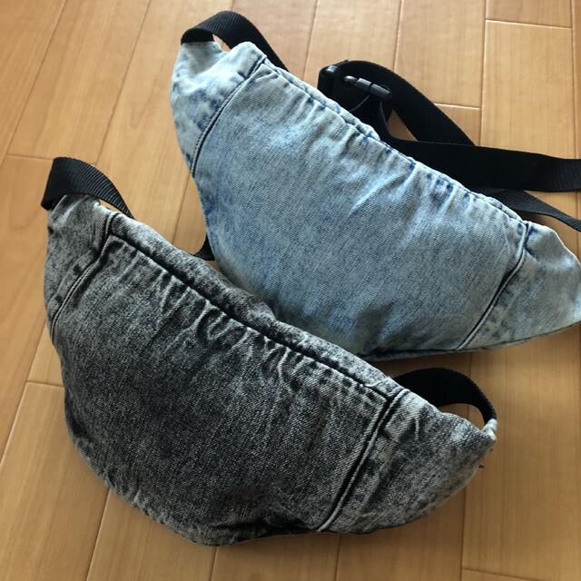 Lee - Lee ケミカルデニム ボディバッグ ウエストバッグ 2点の Lee - Lee ケミカルデニム ボディバッグ ウエストバッグ 2点の