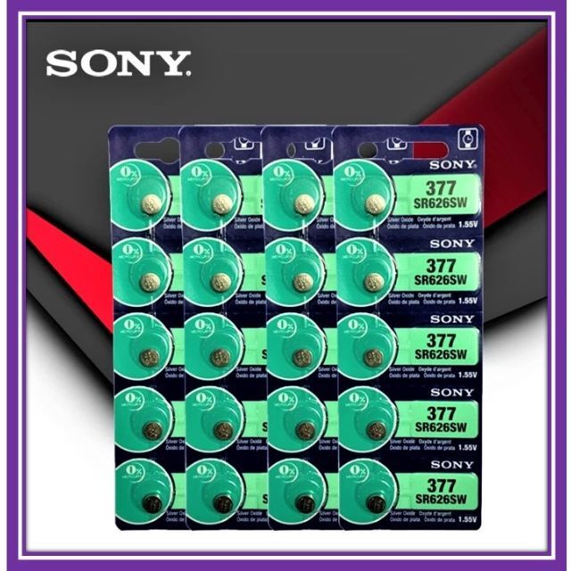 SONY(ソニー)の【ピンセット付】ソニー製 SR626SW (377) 酸化銀電池×２０個 レディースのファッション小物(腕時計)の商品写真