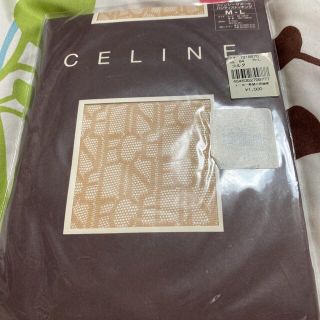 セリーヌ(celine)のCELINE ロゴストッキング肌色　M~L(タイツ/ストッキング)