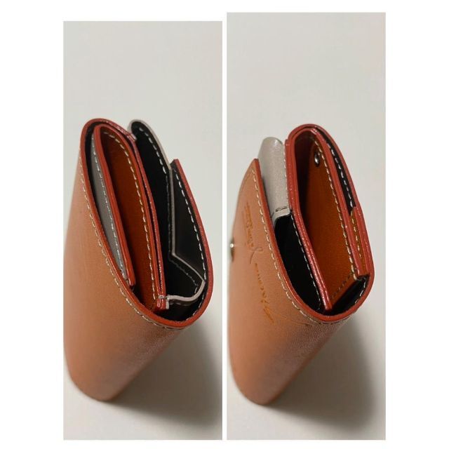 abrAsus(アブラサス)の【美品】abrAsus アブラサス 小さい財布 オロビアンコ   オレンジ メンズのファッション小物(折り財布)の商品写真