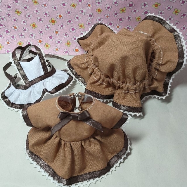ぬいぐるみ服*クラシカルメイド服セット*小さなお洋服*ぬい服
