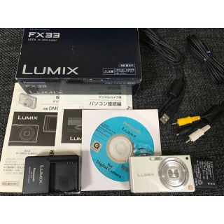 パナソニック(Panasonic)のPanasonic パナソニック　デジタルカメラ　DMC-FX33-W ホワイト(コンパクトデジタルカメラ)