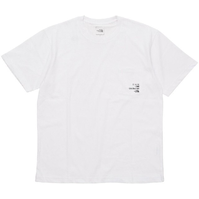 THE NORTH FACE(ザノースフェイス)のL カリフォルニアポケットティー NT32203A 白 W ホワイト メンズのトップス(Tシャツ/カットソー(半袖/袖なし))の商品写真