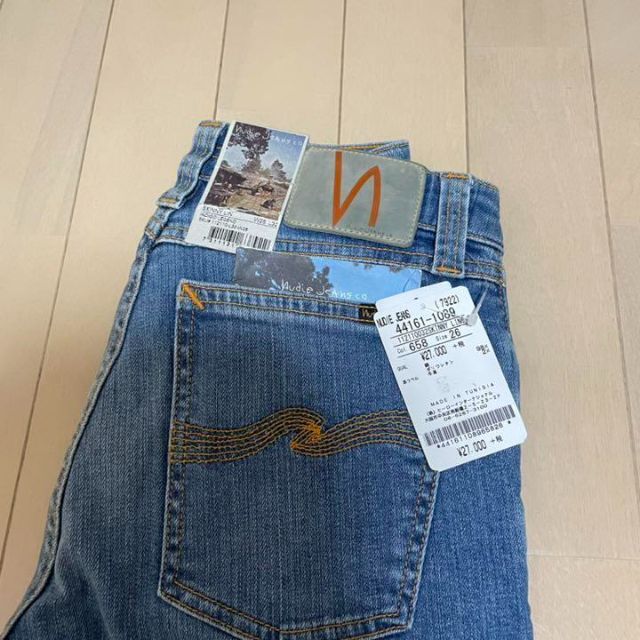 新品、未使用タグ付き　Nudie jeans26 “SKINNY LIN“パンツ