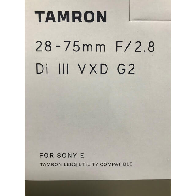 新品 タムロン TAMRON 28 75 2.8 G2 SONY A063 3